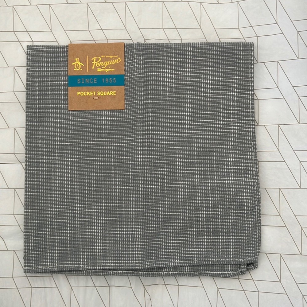 Gray pocket square